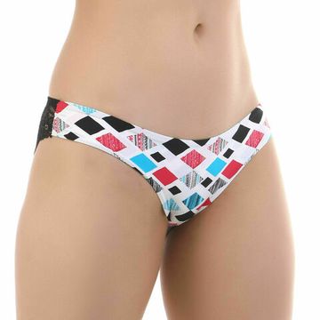 Женские трусы слипы с кружевной вставкой разноцветные ROMEO ROSSI RR2504-4