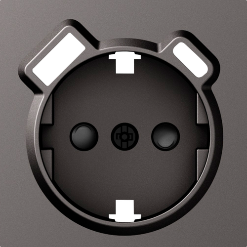 Накладка для розетки Schuko с зарядным устройством USB A+C, со шторками 16A 250В, матовый титан, серия A07