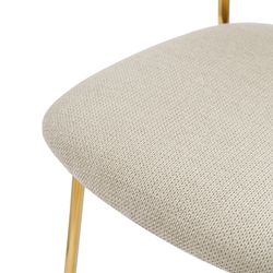 Стул барный Eirill, шенилл, серый