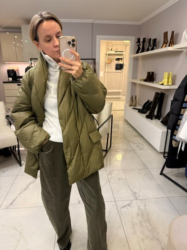 Пуховик с поясом HEWSTON