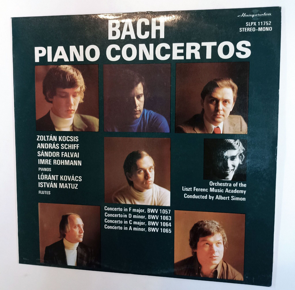 Винтажная виниловая пластинка LP Bach И.С. Бах Дирижер Albert Simon Piano Concertos Концерты для фортепиано (Вегрия 1977)