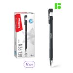 Ручка гелевая Berlingo "Velvet" черная, 0,5мм, прорезиненный корпус