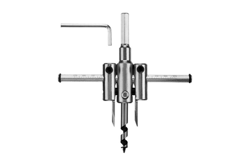 Сверло ЗУБР ″Мастер″ регулируемое по дереву, двухрезцовое ″Балеринка″, d=40-120мм, 1-30мм, в блистер