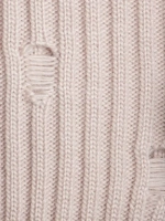 Шапка для девочки бини рваная и снуд осенние