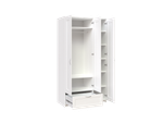 Шкаф Сириус 3 двери (с 1 зеркалом) и 1 ящик 117х59х220 (белый)