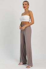 Брюки-палаццо для дома Шелк вискозы (латте) Б14499-52М LT Collection