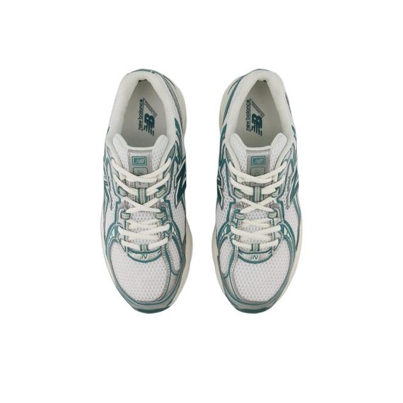 New Balance NB 740 Бежевые кроссовки Низки Бело-зеленые Унисекс