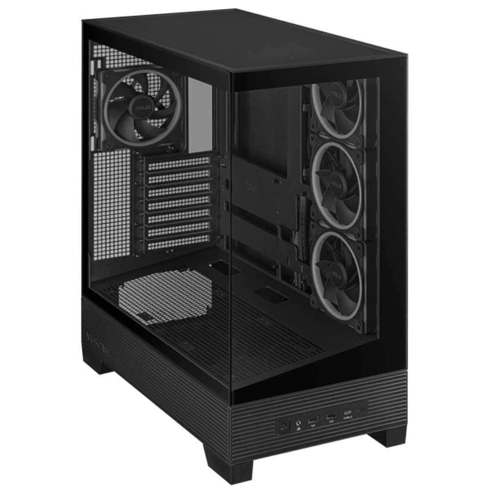 Корпус ASUS A31 PLUS TG ARGB BLACK Micro-ATX/Mini-ITX A31 PLUS/BK/TG/ARGB//