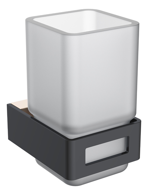 Boheme Стакан для зубных щеток черный/золото серия Q