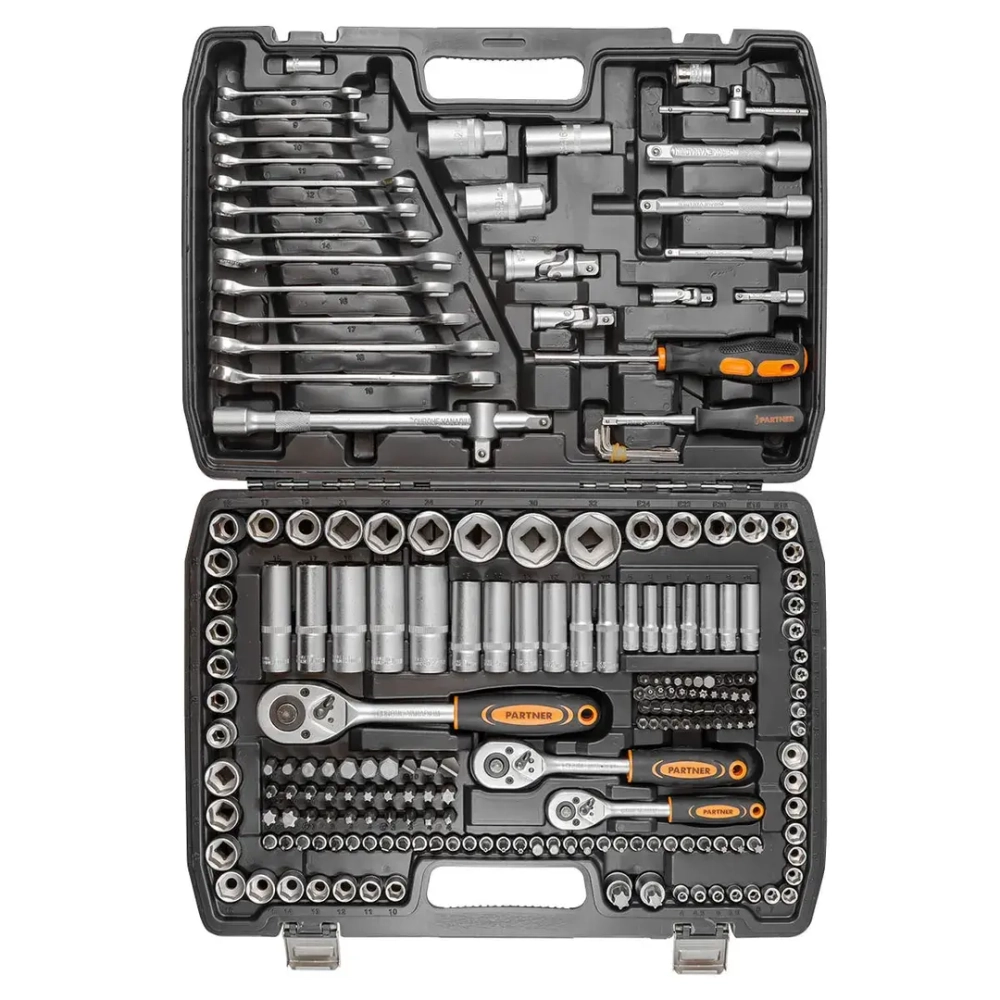 Набор инструментов 218пр.1/4''3/8''1/2''(6гр.)(4-32мм) Partner PA-42182-5(40218)