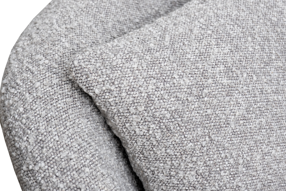 Кресло Верона(Verona) вращающееся, букле серый Orso-SER/бронза 70x77x80см Garda Decor