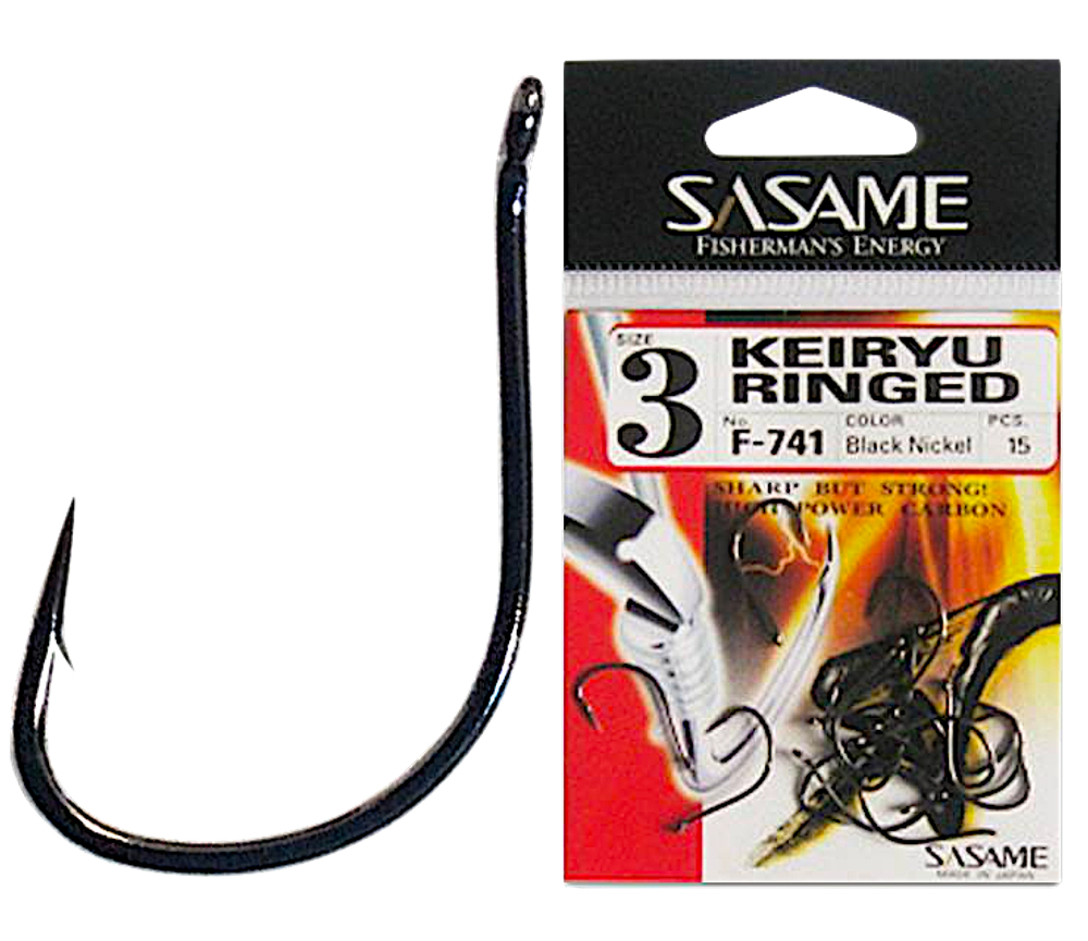 Крючок Sasame F-741 Keiryu Ringed 15шт №0.8