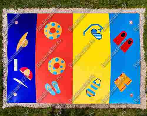 Надувная подушка «Пляжное настроение» для установки в грунт, 8×8×2 м