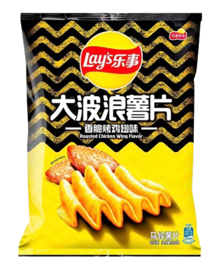 Чипсы Lay's Big Wave со вкусом жаренных куриных крылышек