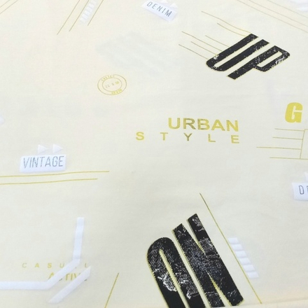 Кулирка с лайкрой Винтаж на ванильном