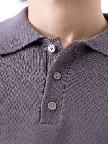 Графитовый джемпер-поло Senseera