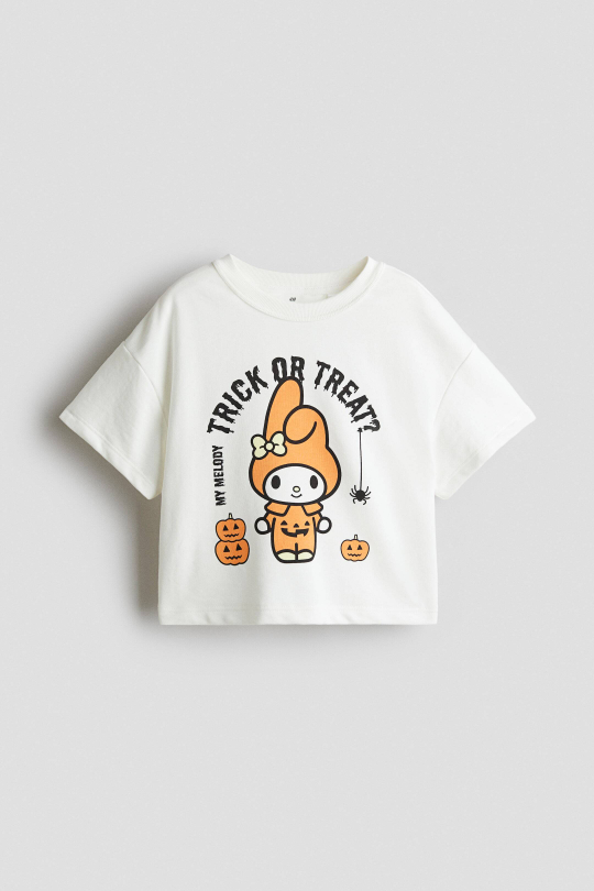 H&M Футболка с принтом, белый