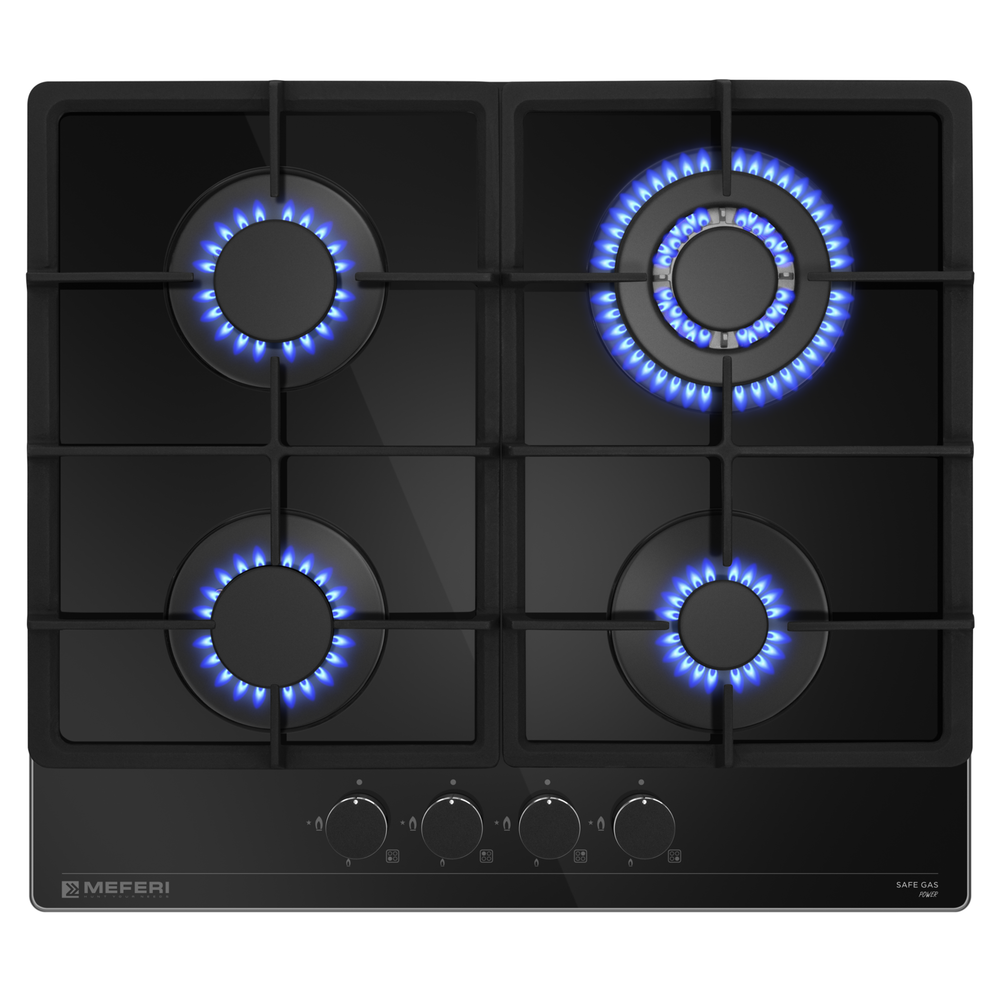 Газовая варочная панель Meferi MGH604BK GLASS POWER фото 16