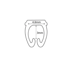 Маркеры кабельные, клипса с маркировкой от 0 до 9, для кабеля 3,9 - 4,3 мм, набор 100шт.