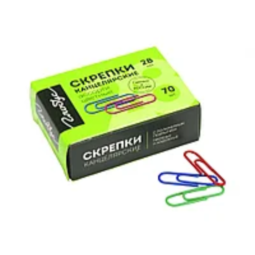 Скрепки канцелярские Глобус 22 мм 100 шт