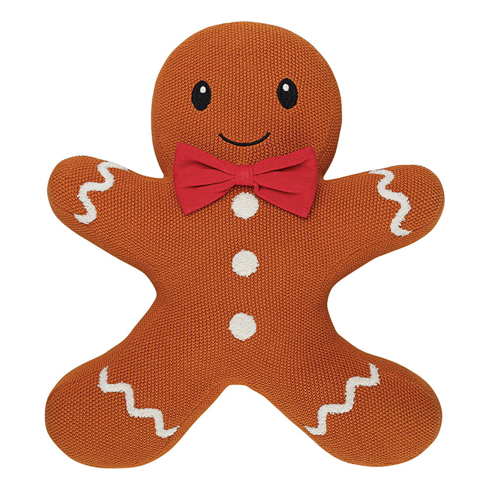 Подушка вязаная classy gingerbread из коллекции new year essential, 40х50 см