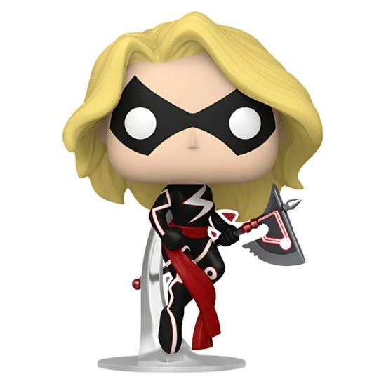 Фигурка Funko POP! Bobble Marvel Captain Marvel with Axe SDCC23 (Exc) (1263) 71751 / Фигурка Фанко ПОП! по мотивам вселенной "Марвел", Капитан Марвел