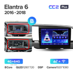 Teyes CC2 Plus 9" для Hyundai Elantra 2016-2018