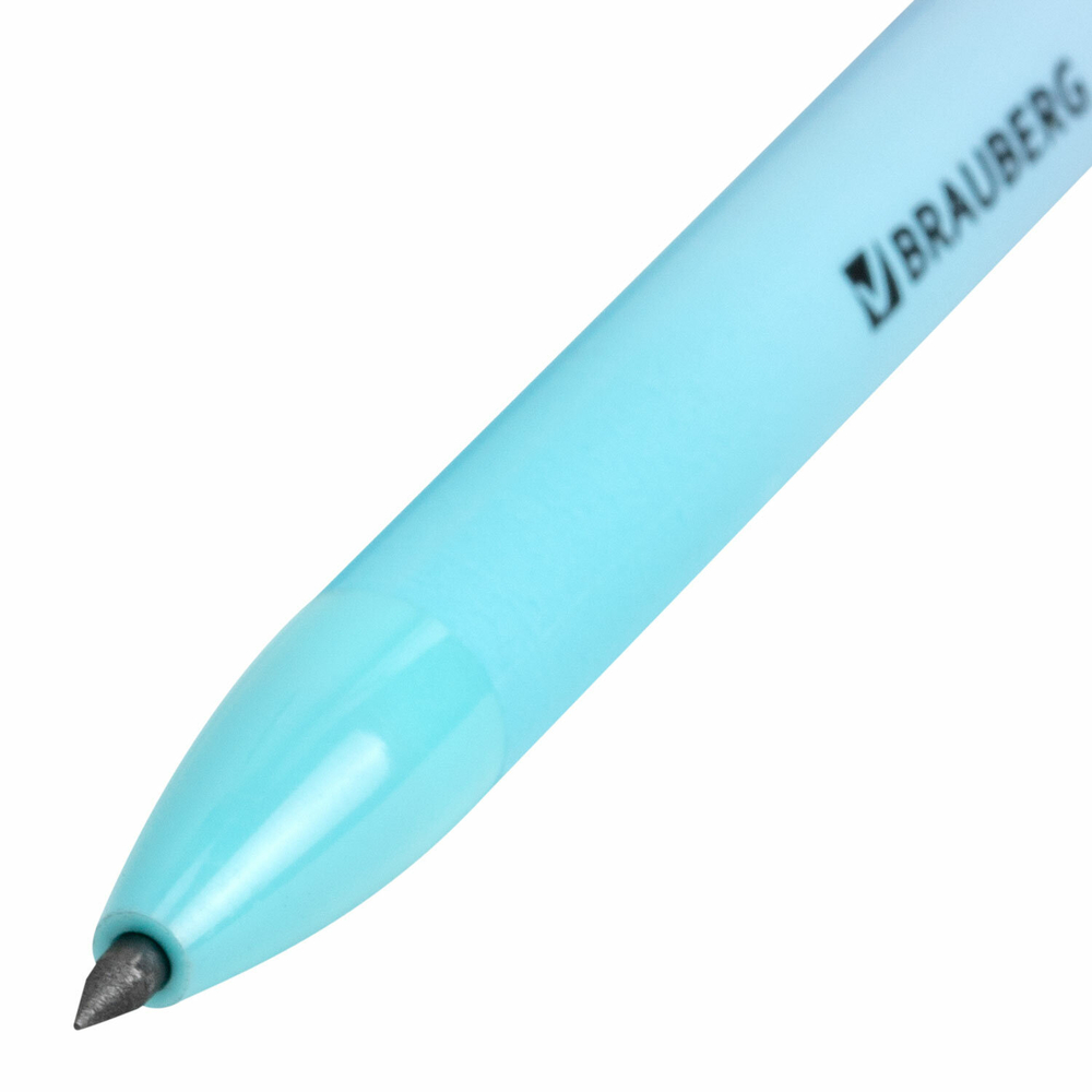 Карандаш механический цанговый 2 мм, BRAUBERG GRADE PASTEL, HB, встроенная точилка, корпус ассорти, 181961