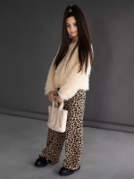 Штаны для девочки палаццо о с принтом