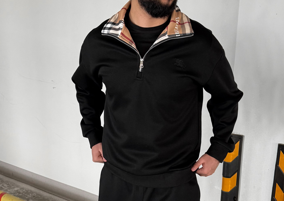 Толстовка  Burberry #202-01 (черн.)