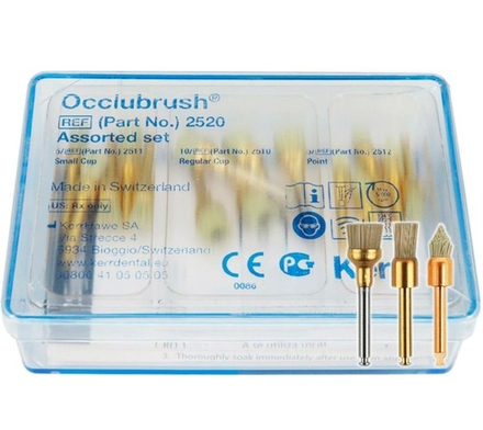 2520 Щетки Occlubrush для полировки композитов ассорти (3 Х 5 шт.)-набор KERR