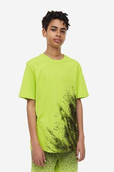H&M Футболка с принтом, зеленоватый