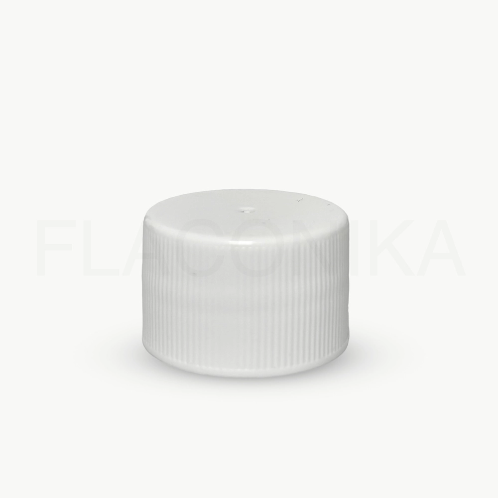 Крышка 24 ПЭТ Белая Рифленая
