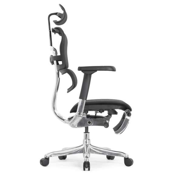 Кресло FALTO Ergohuman Elite 2 с подножкой ( чёрный каркас /сетка чёрный T-168-B1 Black )