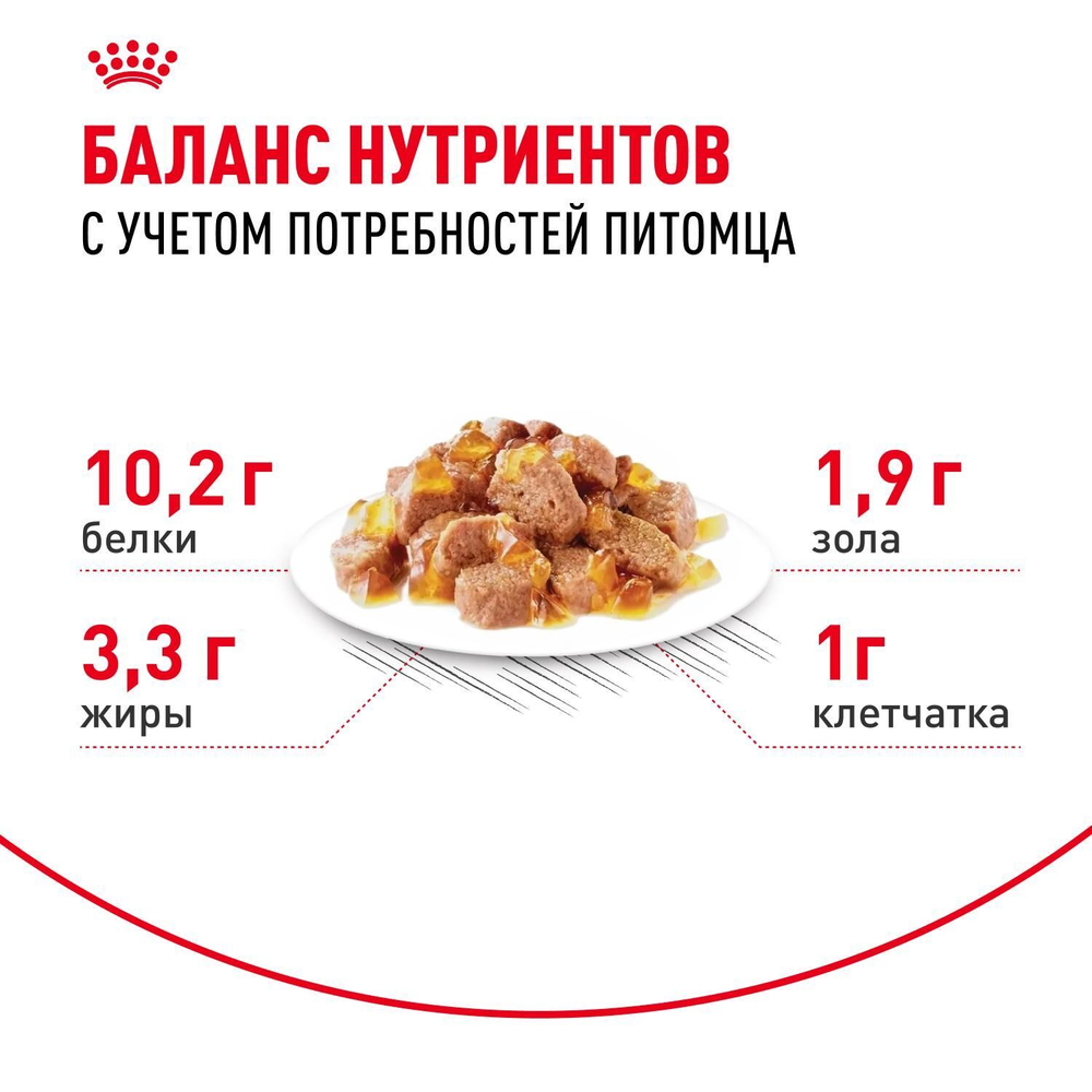 Royal Canin корм консервированный для пожилых кошек 7+ кусочки в соусе домашние стерилизованные