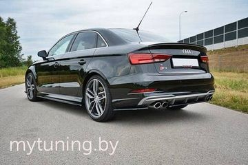 Сплиттеры бампера заднего боковые для AUDI A3 8V S-Line / S3 8V Sedan рестайлинг (17-...)