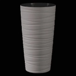 Кашпо для цветов пластиковое 15л d-30см «Модерн Максимум» Серый жемчуг