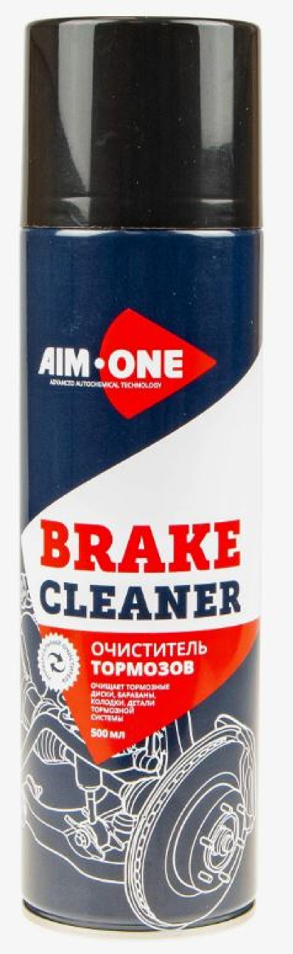 Очиститель тормозной системы 500мл AIM-ONE (аэрозоль) Brake Cleaner New BCN-500