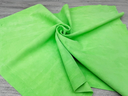 Fluo Lime (1,3-1,5-1,7 мм), цв. ярко-зеленый, замша
