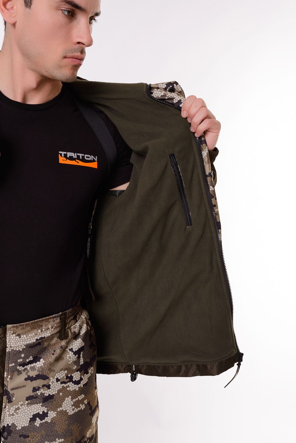 Демисезонная куртка ONERUS "Горная -5" (Алова/Бежевый) Флис подклад