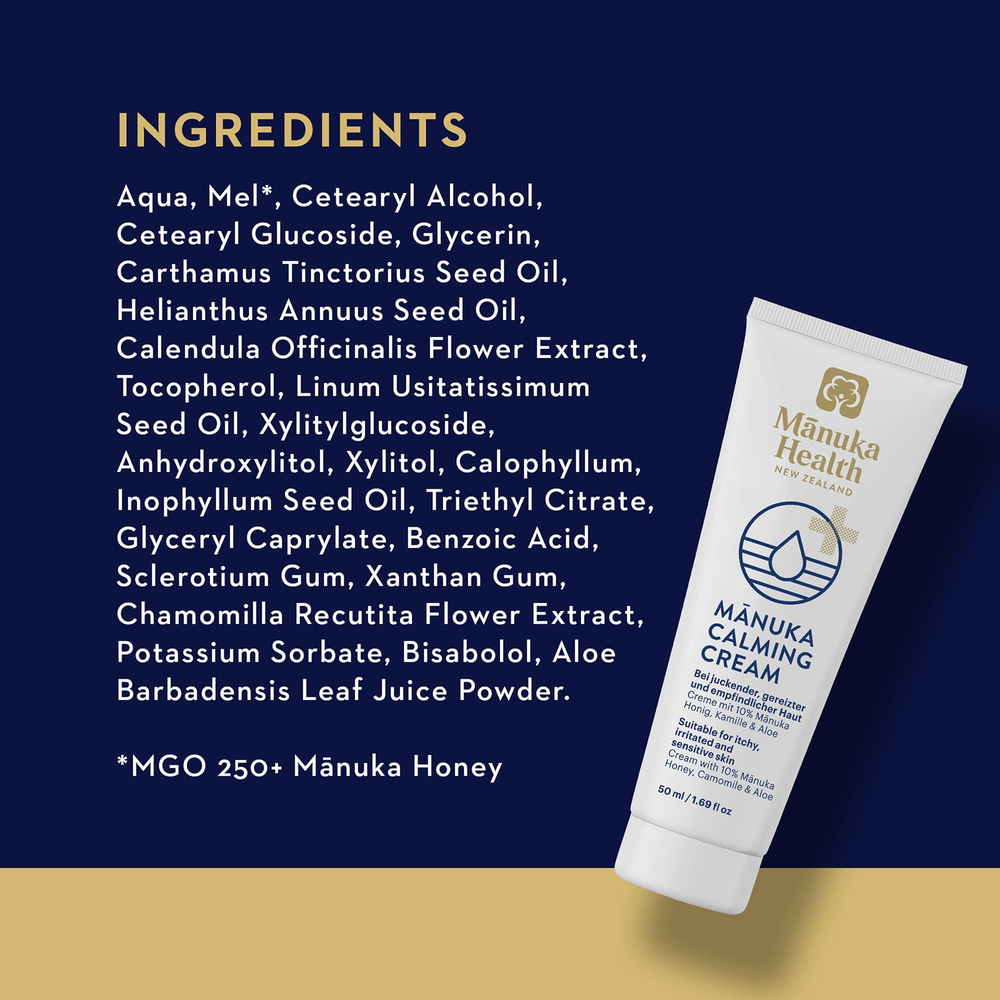 Manuka Health, Успокаивающий крем Manuka, 50 мл (1,69 жидк. Унции)