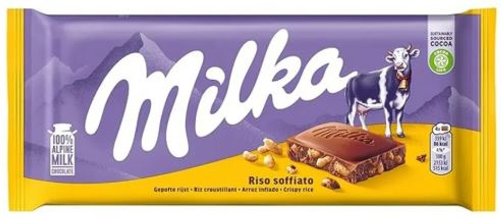 Милка Криспи Райс 100г