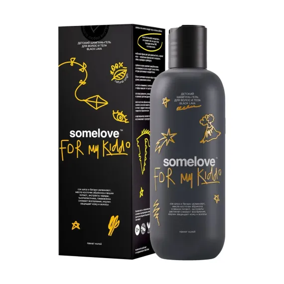 Детский шампунь-гель для волос и тела Somelove с ароматом колы