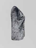 Футболка YIXUAN 32131 однотонная велюровая средней длины