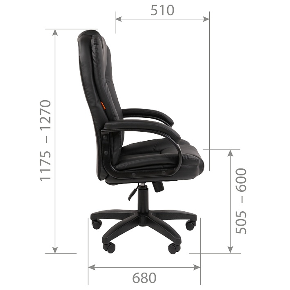 Офисное кресло CHAIRMAN 600 LT, экокожа