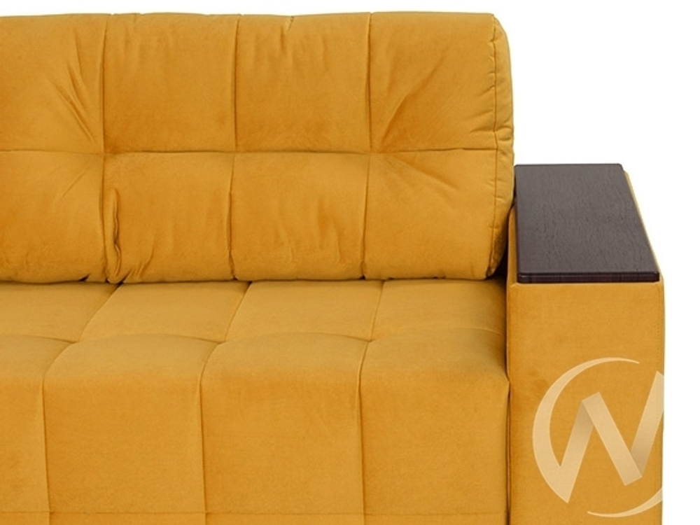Диван прямой Элегант БД (2022) ДЕКОР ВЕНГЕ/GROUND 14 (темно-желтый)