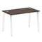 Metal System Стол письменный на А-образном м/к БА.СП-2 Венге Цаво/Металл Белый 1200*720*750