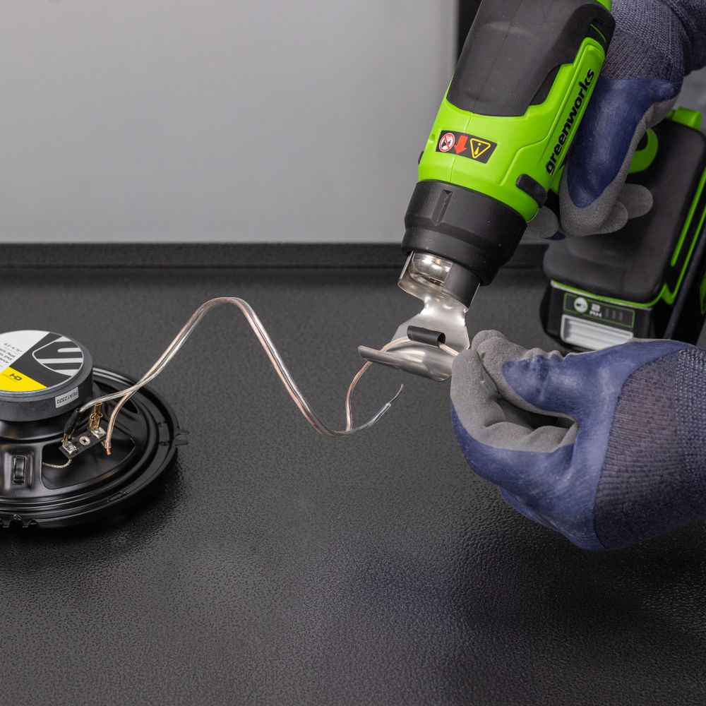 Аккумуляторный строительный фен Greenworks, G24HG, 3400207,24v, без АКБ и ЗУ