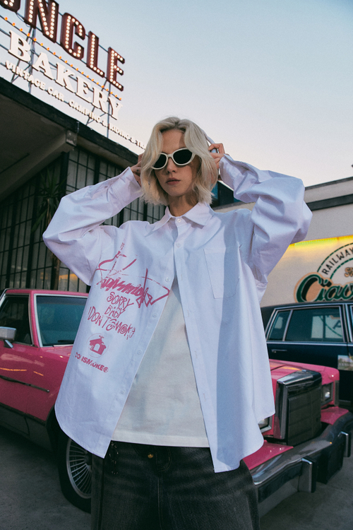 Рубашка DONSMOKE Half-Printed Shirt