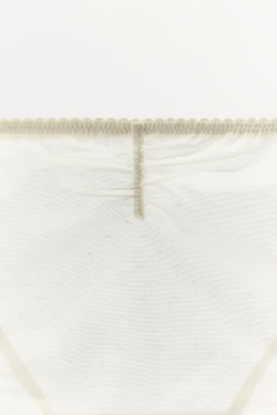 ZARA ТРУСЫ ИЗ СЕТЧАТОЙ ТКАНИ В ГОРОШЕК, ЭКРЮ